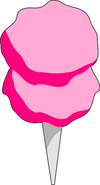318x589 Pink Cotton Candy Clip Art