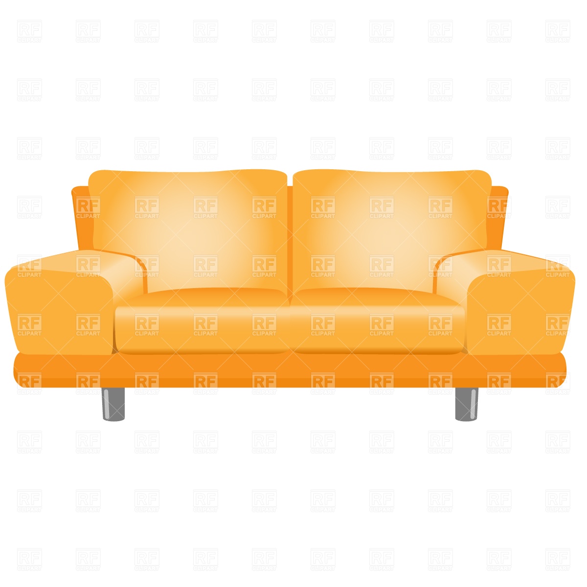 1200x1200 Modern Sofa Royalty Free Vector Clip Art Image