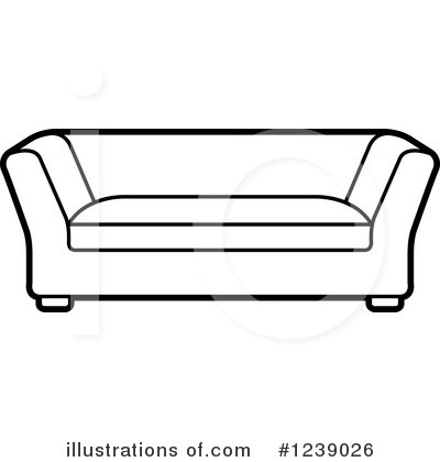 400x420 Sofa Clipart Outline