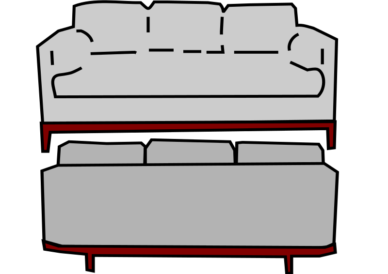 800x566 Clipart Sofa Set
