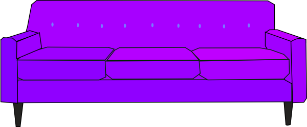 600x249 Couch Clip Art