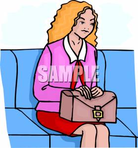 279x300 Image A Woman Sitting On A Couch Waiting For An Appointment