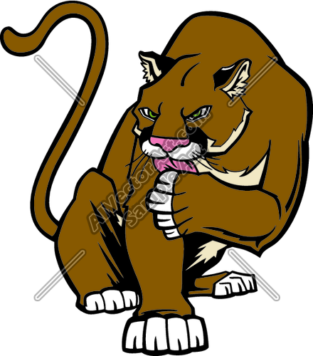 440x500 Cougar Clipart Animated