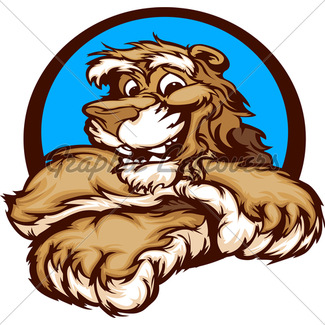 325x325 Happy Champion Lion Cartoon Vector Image Gl Stock Images