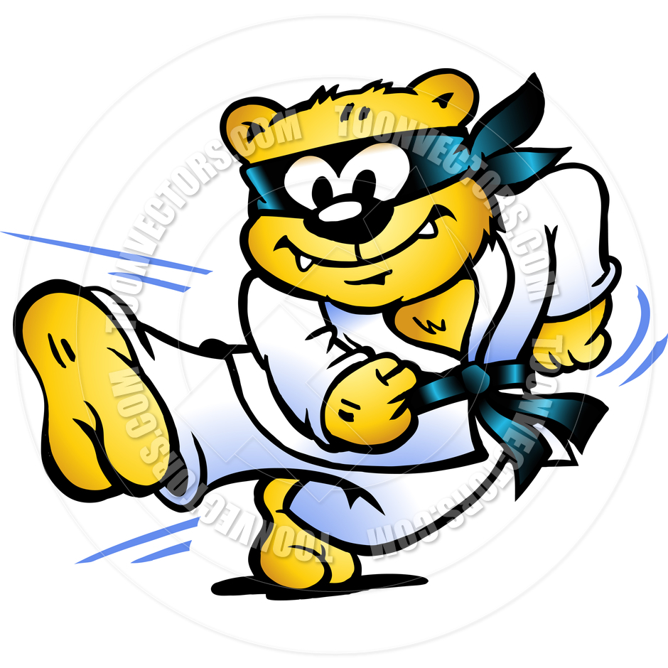 940x940 Cartoon Cougar Practicing Martial Arts By Poul Carlsen Toon