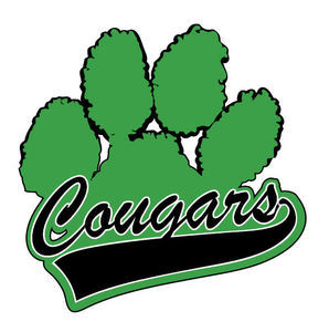 298x300 Green Cougar Paw Print 2