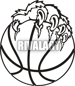 315x361 Cougar Basketball Clipart