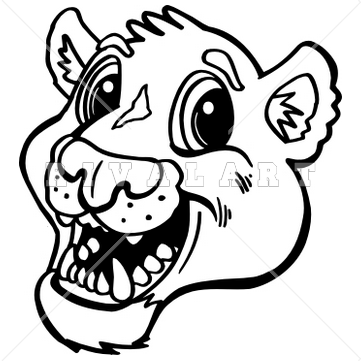 361x361 Cougar Head Clip Art Many Interesting Cliparts