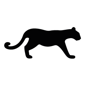 283x283 Cougar Outline Clip Art