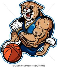 236x271 Eps Vector Of Panther Football Player