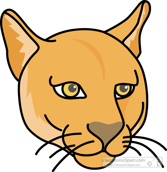 536x550 Large Cougar Clipart