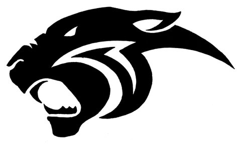 480x290 Panther Head Clip Art