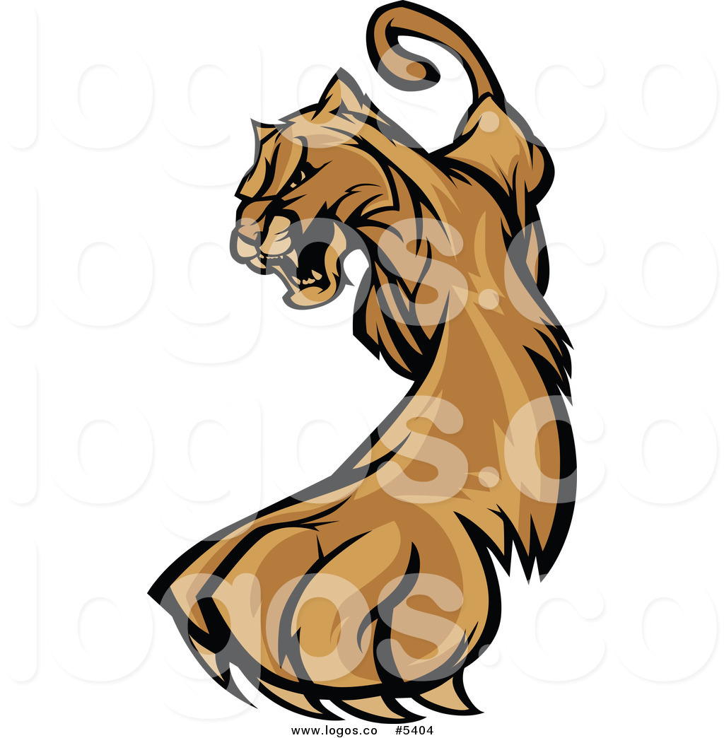 1024x1044 Royalty Free Vector Of A Logo Of A Clawing Puma By Chromaco