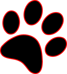 267x297 Paw Print Clipart Free