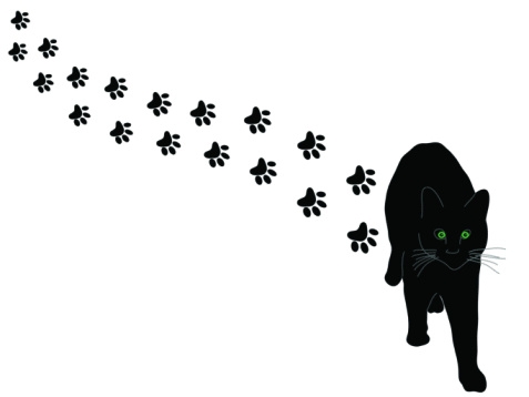 477x358 Clipart Cougar Paw Prints Free