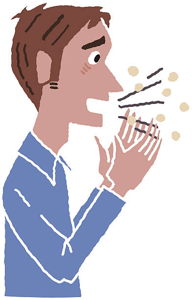 392x612 Man Coughing Clipart Collection