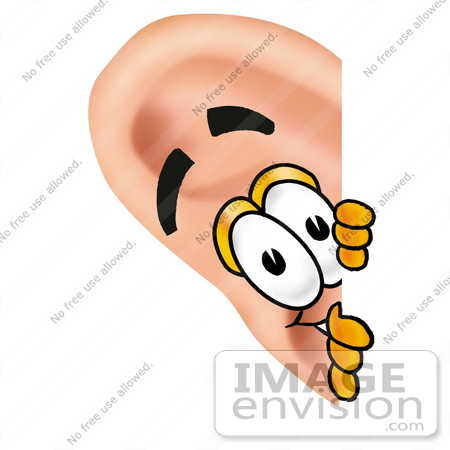 450x450 Cliprt Graphic Of Human Ear Cartoon Character Peekinground
