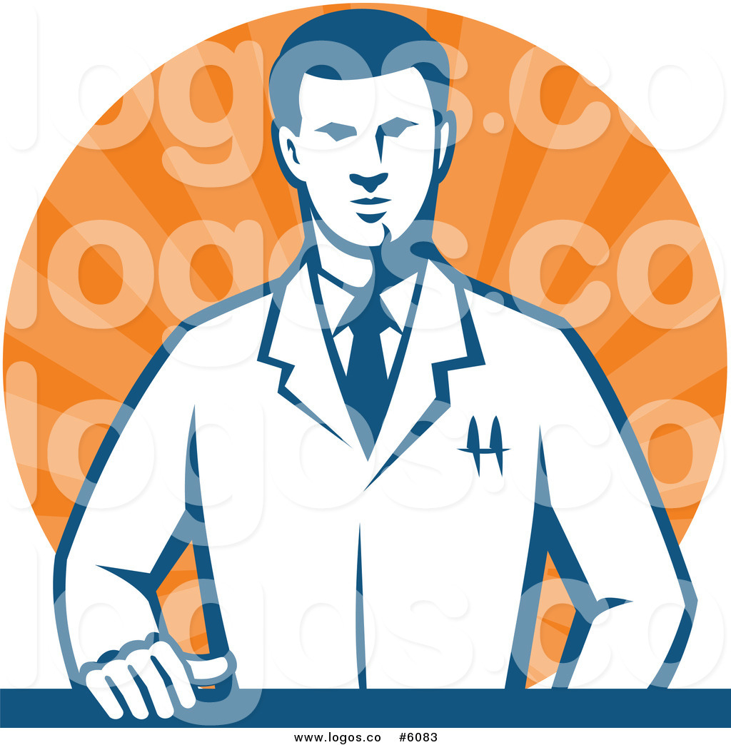 1024x1044 Royalty Free Vector Of A Logo Of A Male Scientist