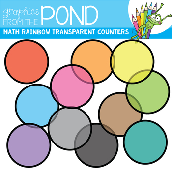 350x350 Math Rainbow Of Transparent Counters Clipart Set By Graphics