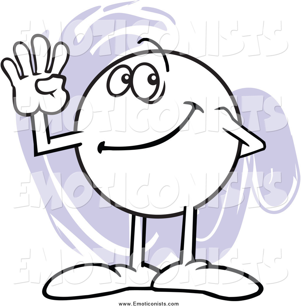 1024x1044 Clip Art Of A Moodie Emoticon Character Counting Number 4 With His