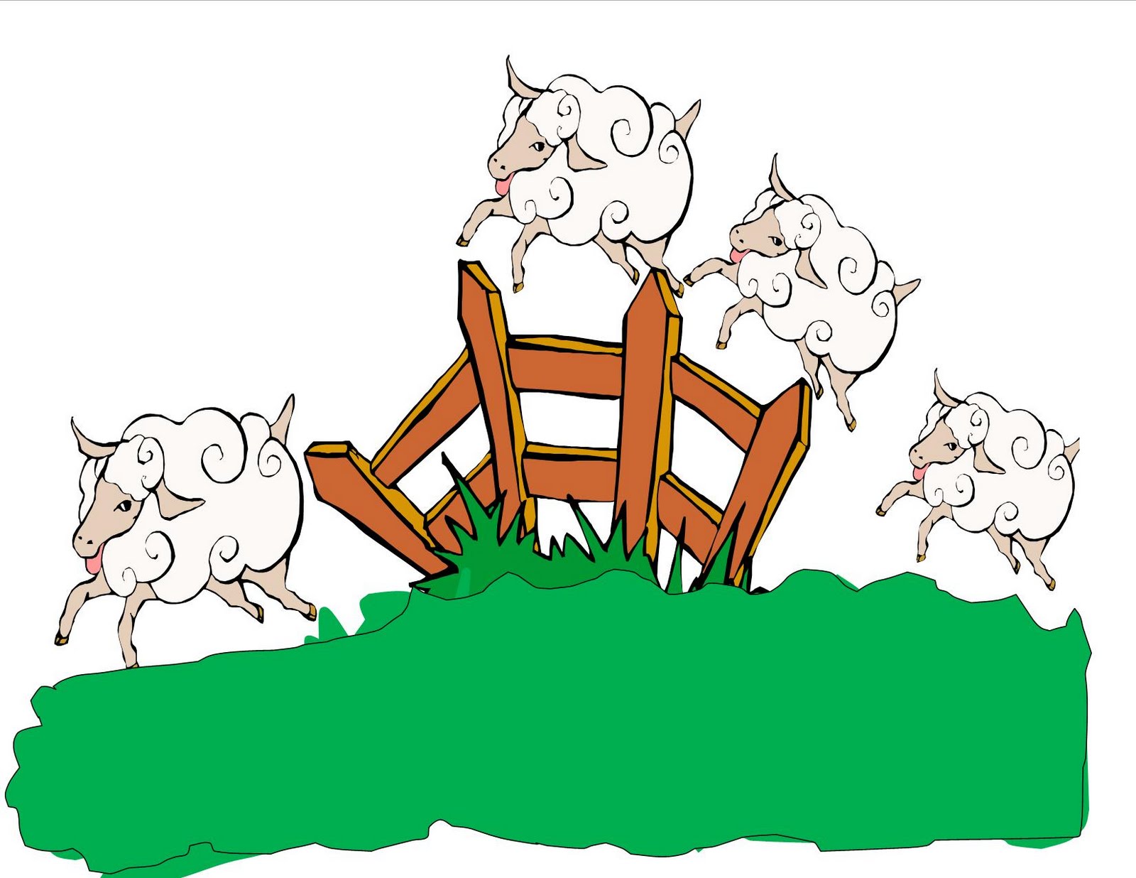 1600x1236 Counting Sheep Clipart