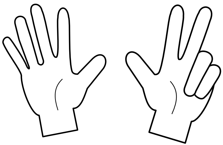 899x586 Finger Clipart Eight