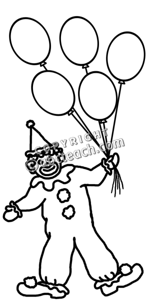 300x600 Clip Art Counting Clown Bampw Clipart Panda