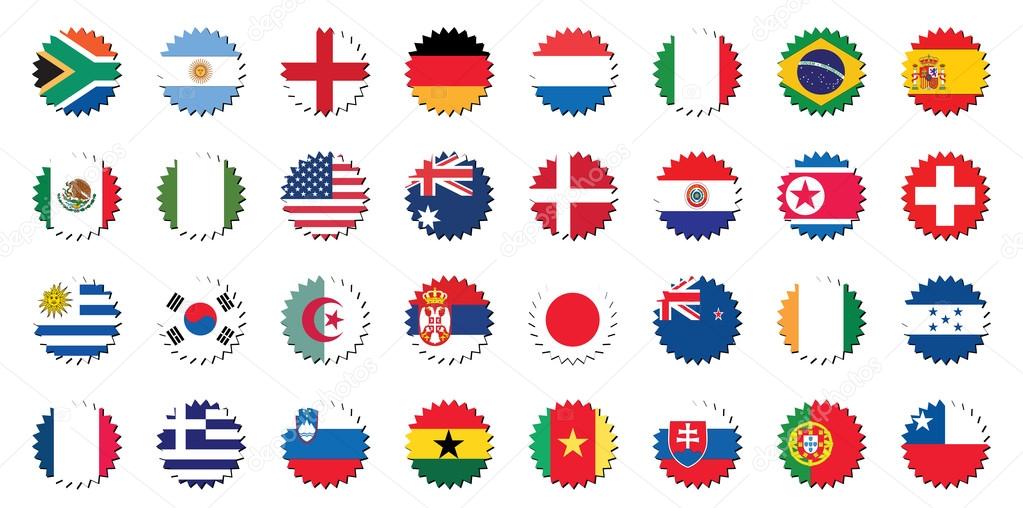 1023x508 Countries Flags Badges Stickers Stock Vector Mtkang