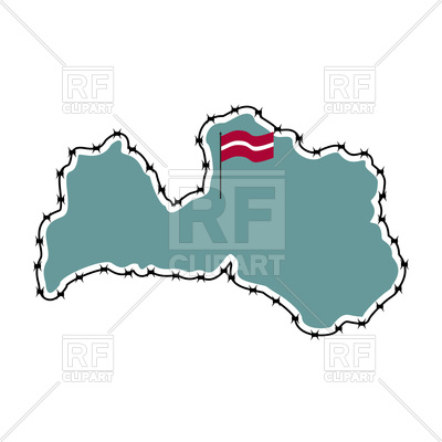 400x400 Map Of Latvia