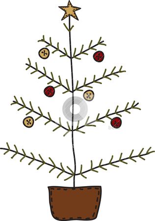 316x450 Free Christmas Clipart Primitive Country