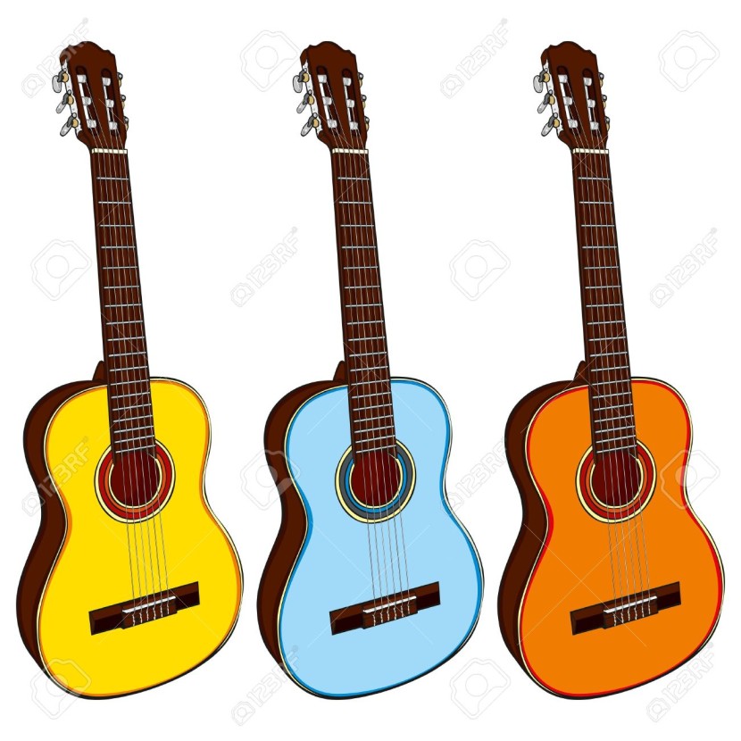 830x830 Country Music Guitar Clipart
