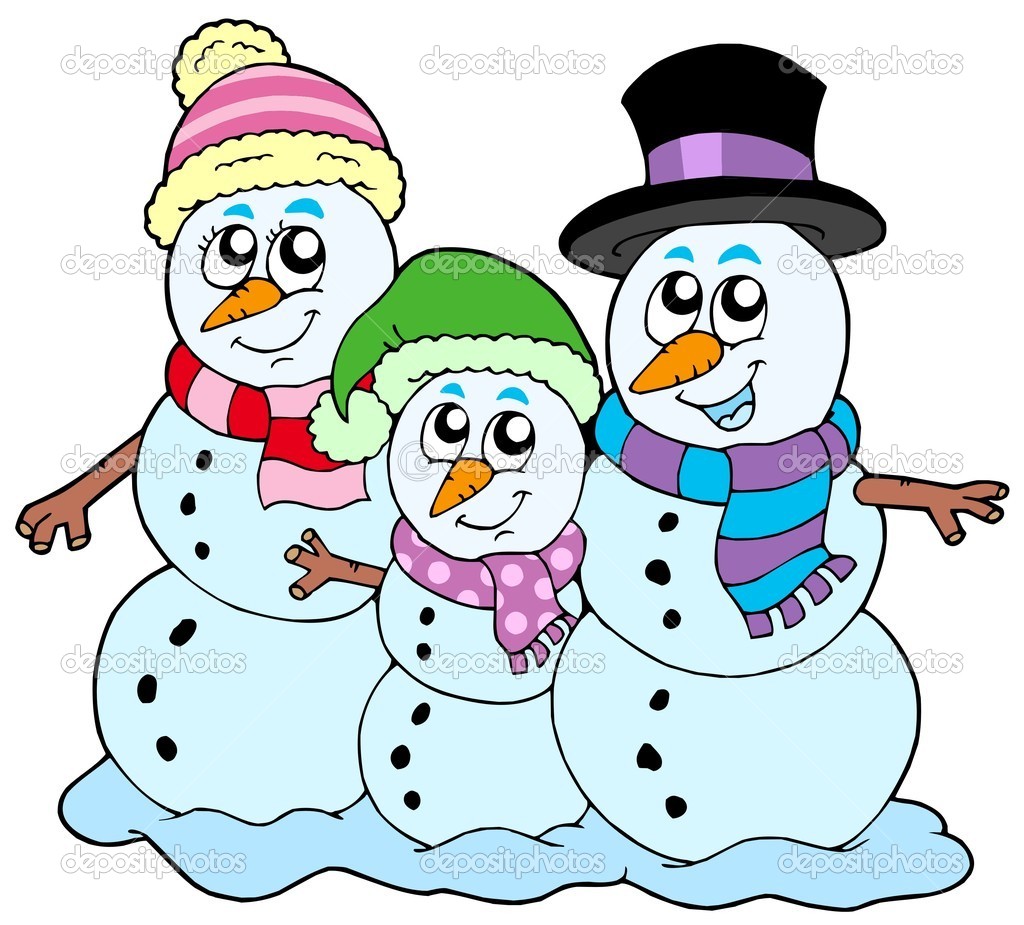 1024x925 Clipart Family Snowman