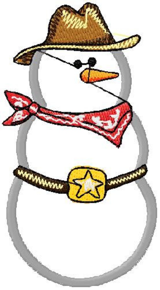 540x975 Western Clipart Snowman
