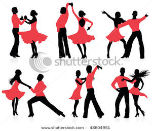 300x260 Of Silhouettes Of A Dancing Couple