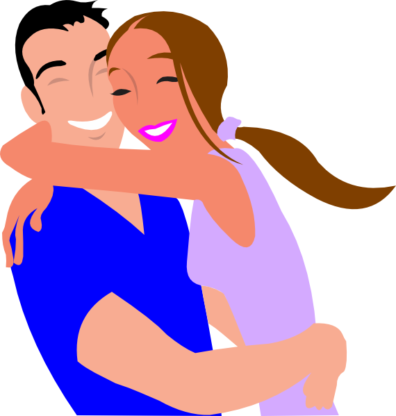 570x599 Happy Couple. Clip Art