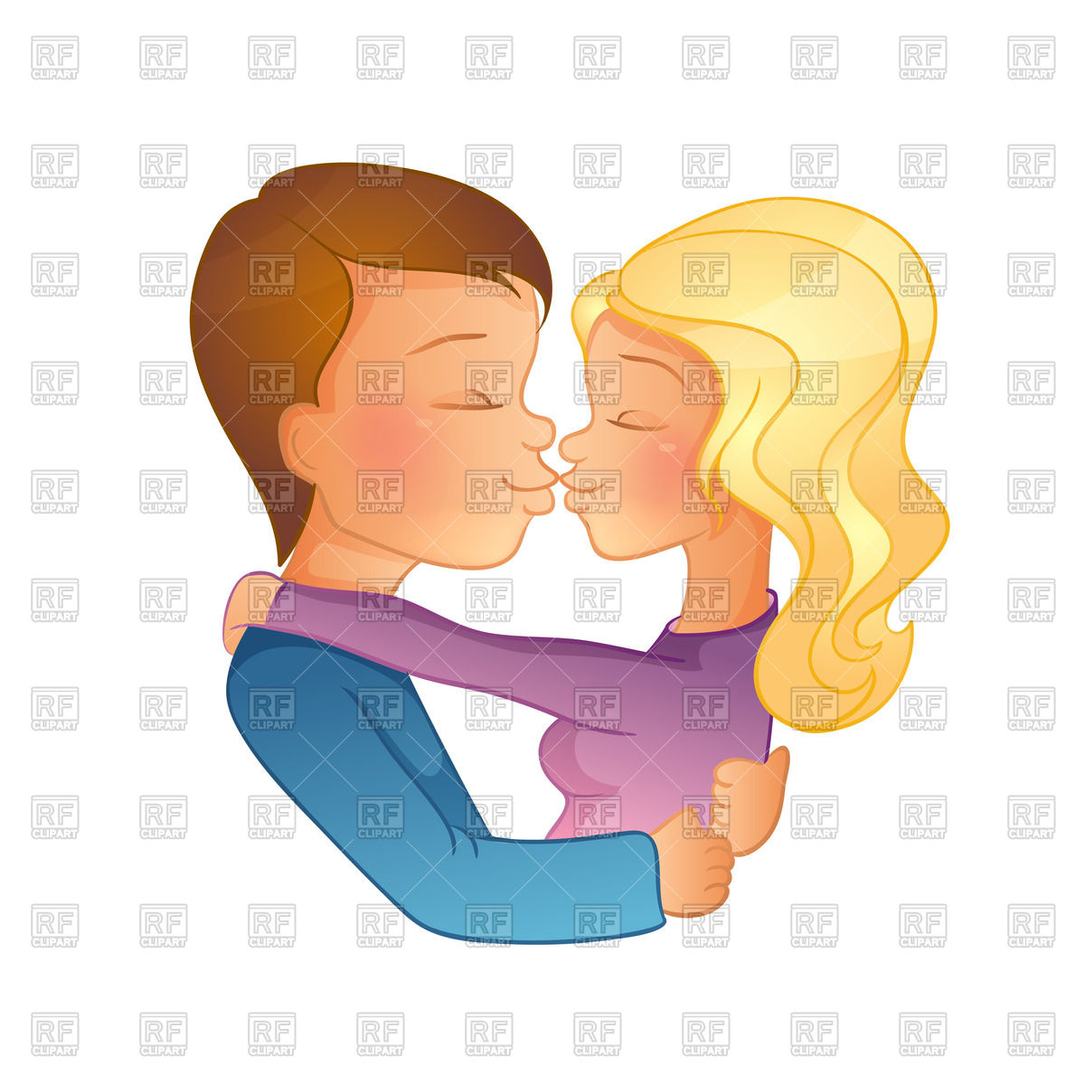 1200x1200 Kissing Couple Royalty Free Vector Clip Art Image