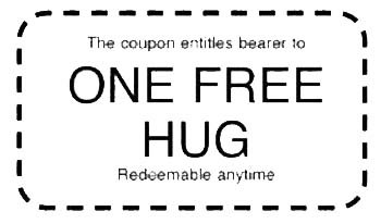 350x206 Hug Coupon Clipart Image