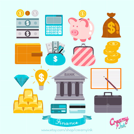 570x570 Save Money Digital Vector Clip Art Finance Clipart Design
