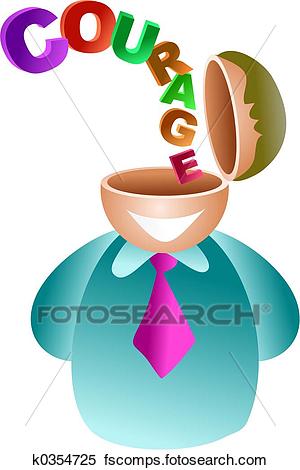 300x470 Stock Illustration Of Courage Brain K0354725