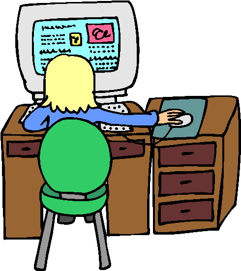 490x551 Admin Clerk Clipart