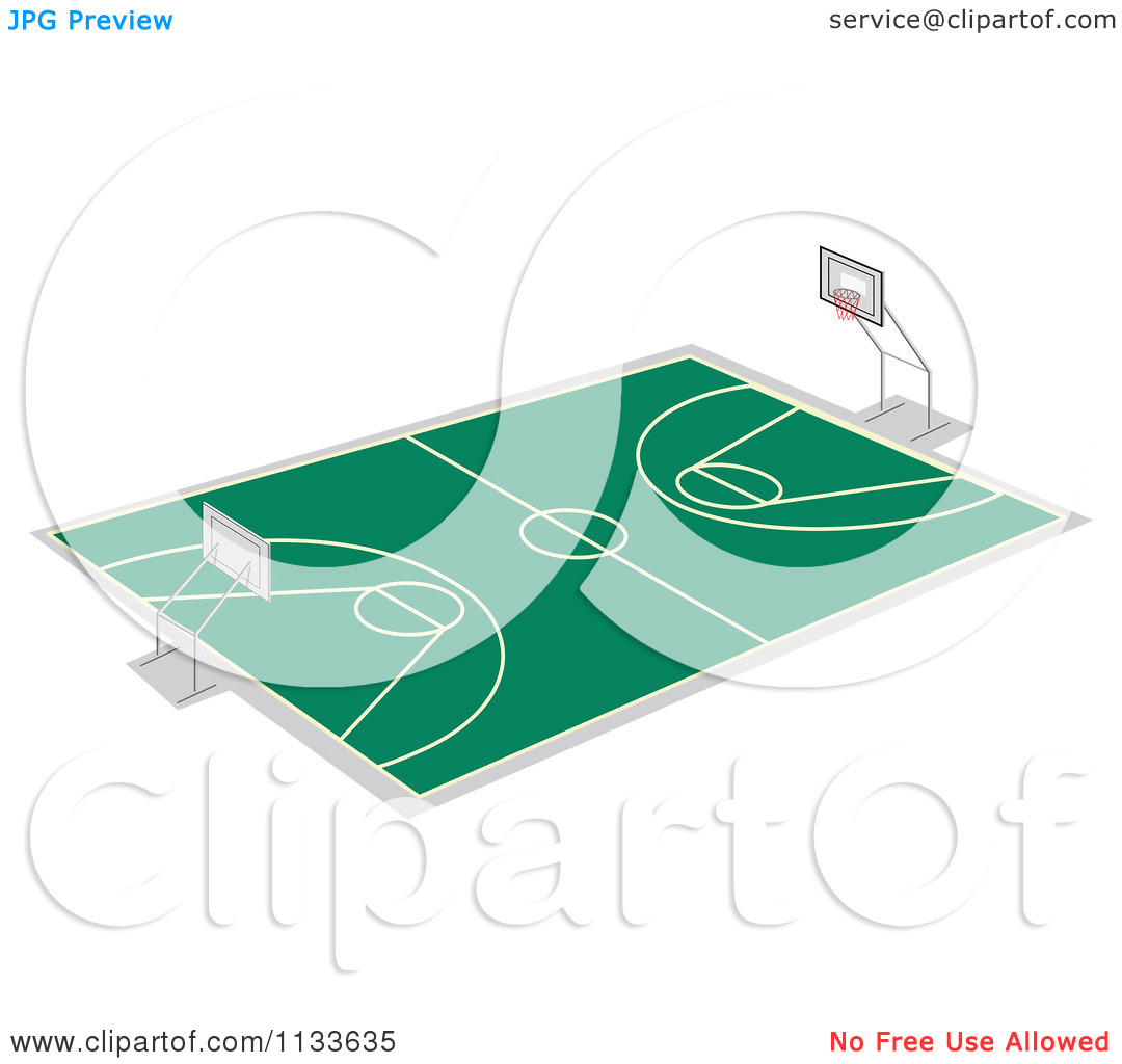 1080x1024 Arena Basketball Court Clipart