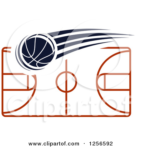 450x470 Arena Basketball Court Clipart