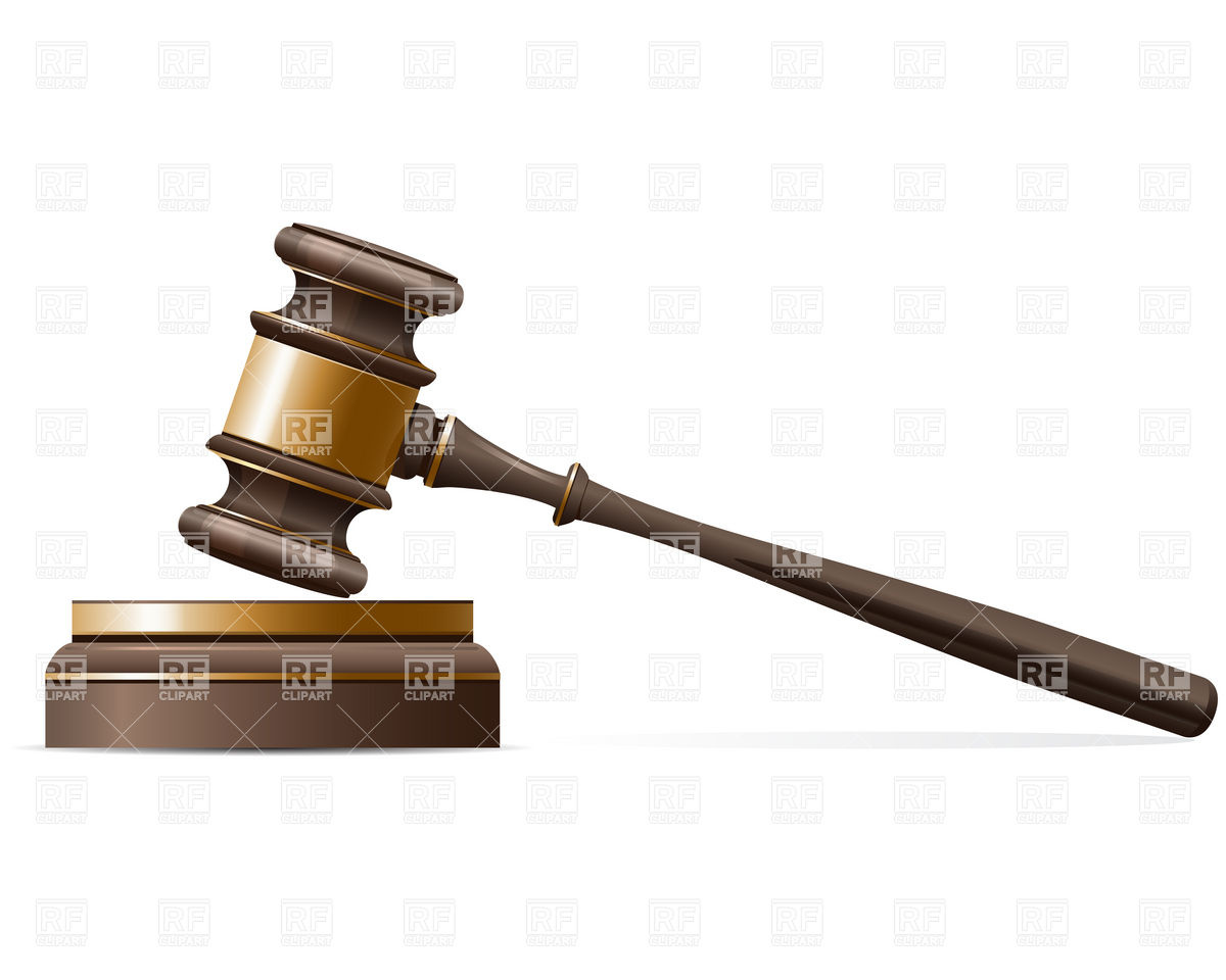 1200x960 Judge Gavel And Sound Block Royalty Free Vector Clip Art Image