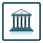 150x150 Courthouse Icon Royalty Free Vector Clip Art Image