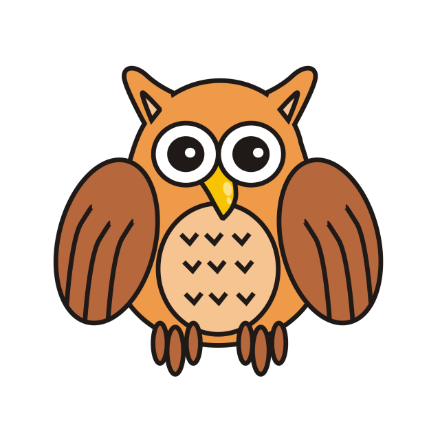 640x640 Clipart Of An Owl