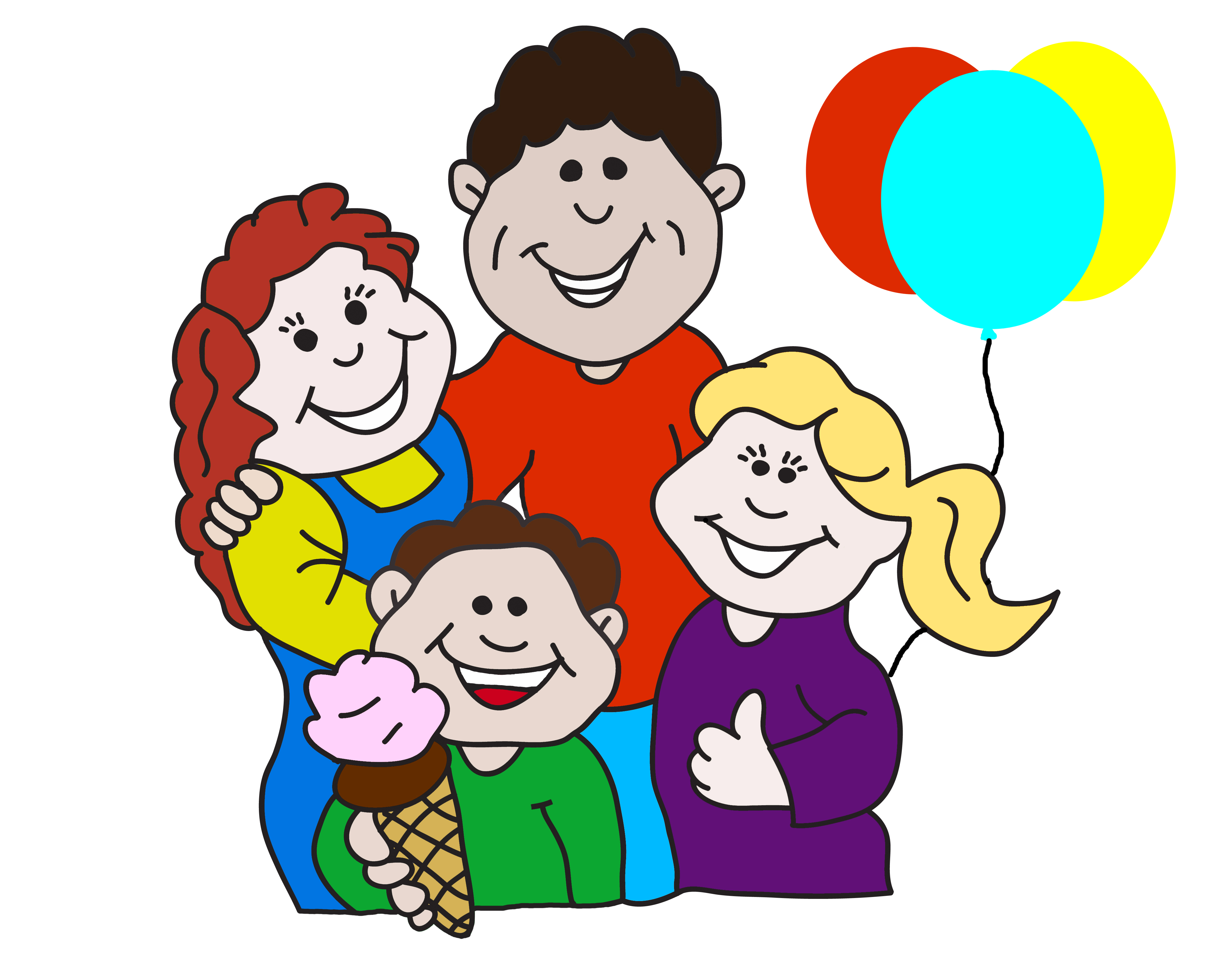 4500x3600 Close Family Clip Art Cliparts