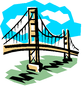 348x364 Arch Bridge Clipart