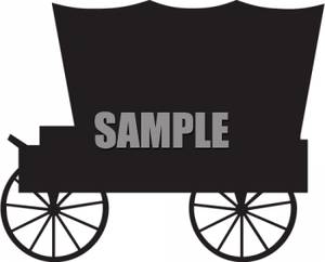 300x242 Wagon Silhouette Clipart