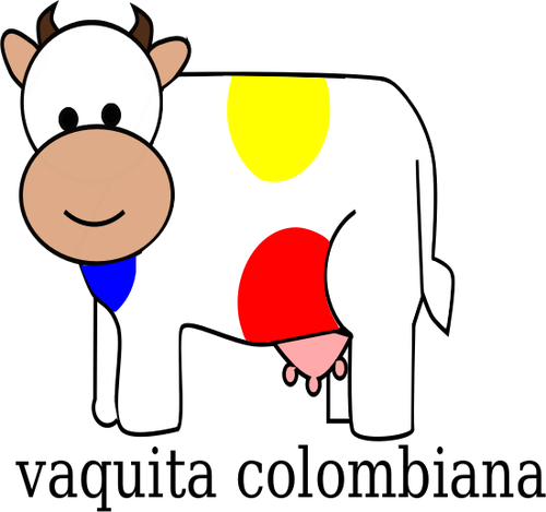 500x469 Colombian Cow Vector Clip Art Public Domain Vectors