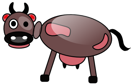 444x285 Free To Use Amp Public Domain Cow Clip Art